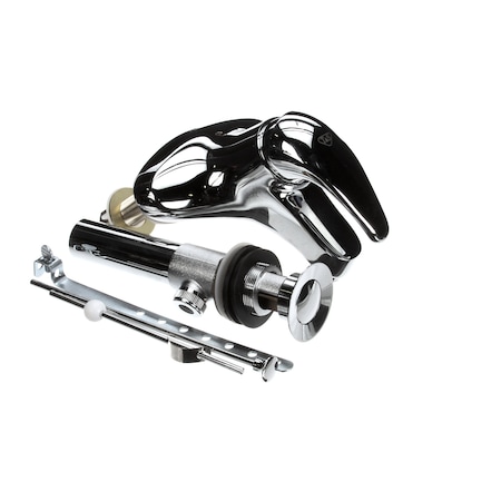 T&S Brass Single Lever Faucet, 4 Centerset, 4 Handle, 2.2 B-2710